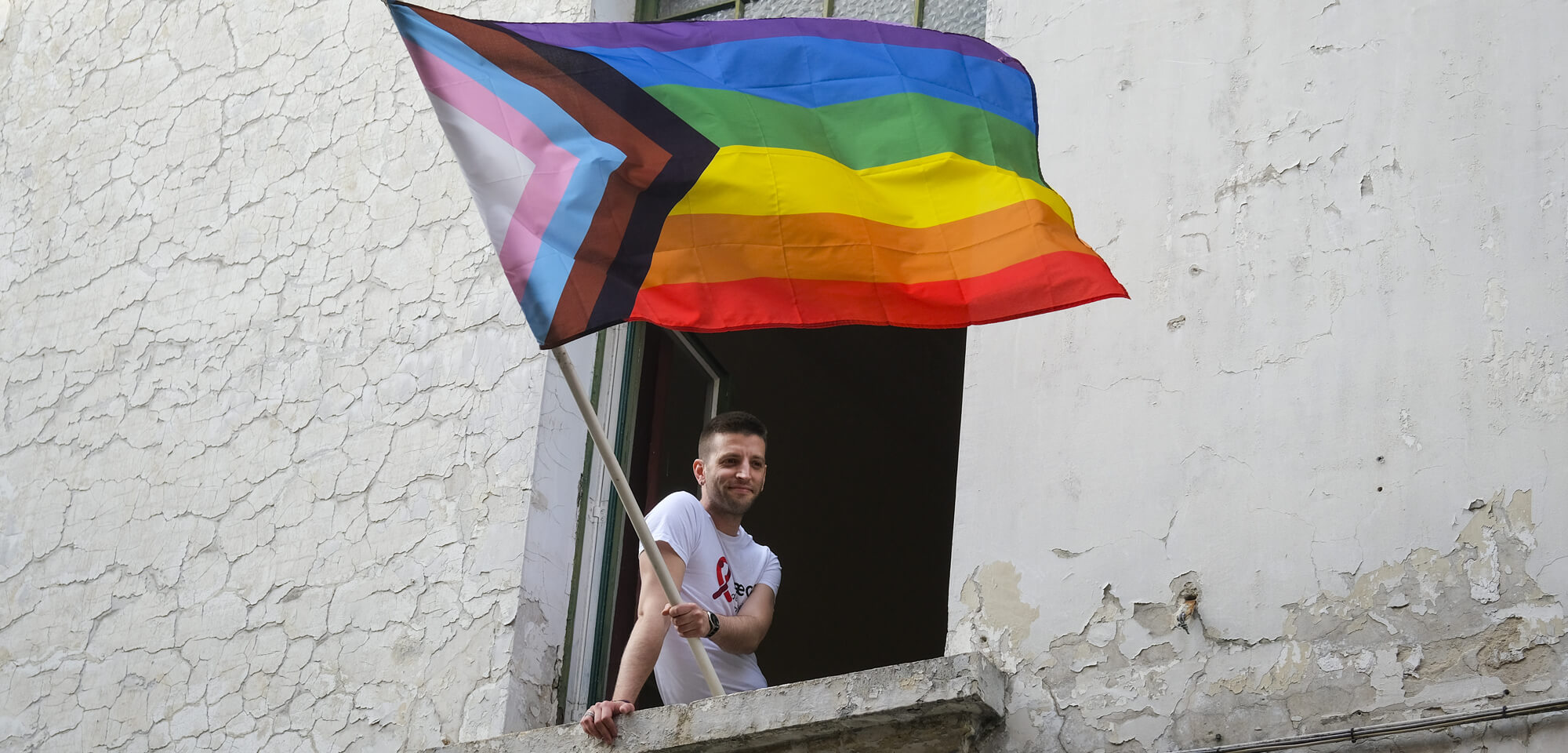 Family Care Health Centers Progress Pride Day Flag