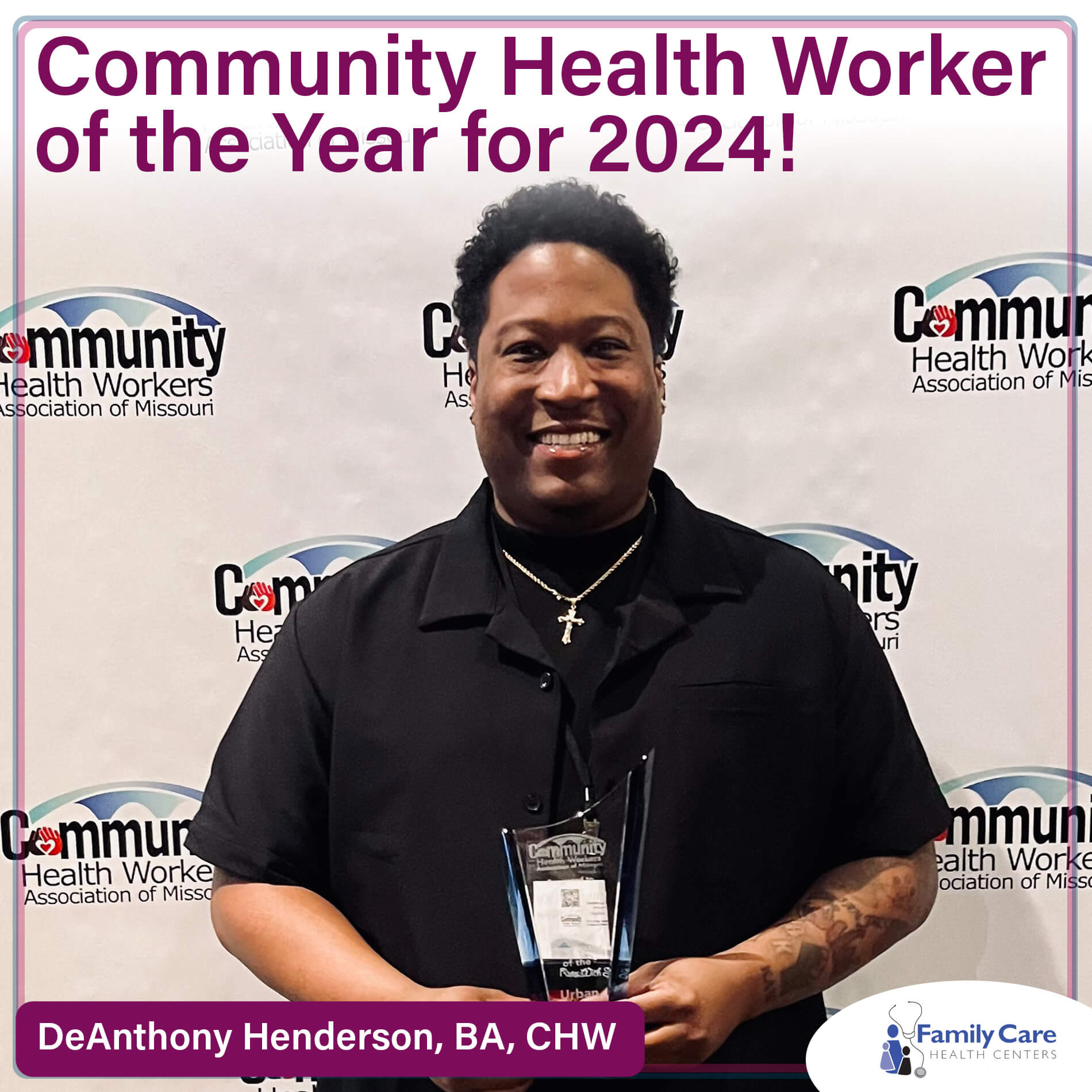 Family Care Health Centers Community Health Worker DeAnthony Henderson